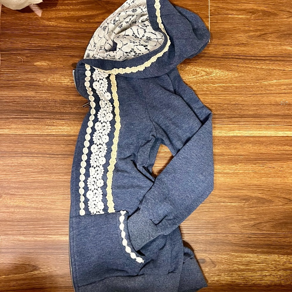 Gorgeous Embroidered Mindy Mae’s Market Zip Hoodie